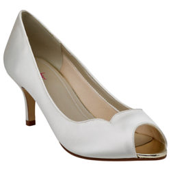 Rainbow Club Ellen Peep Toe Stiletto Sandals, Ivory